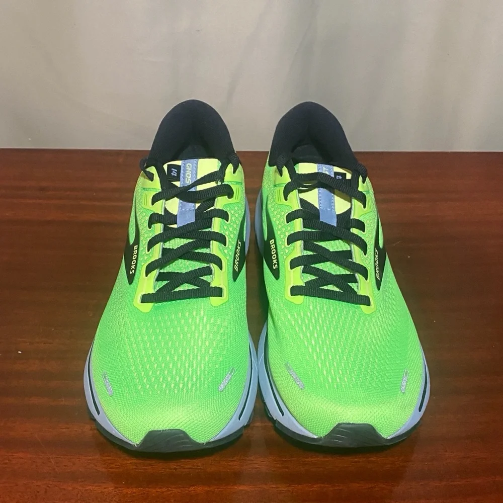 Brooks Ghost 14 Green Running Shoes Men's Size 9.5 M - Picture 4 of 7